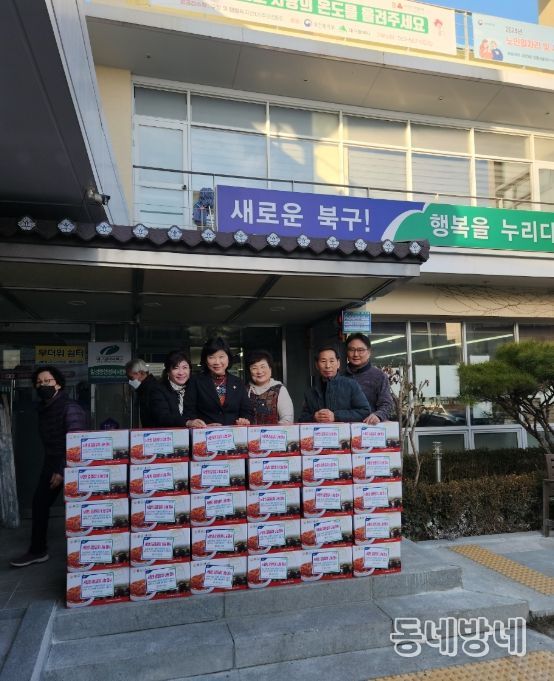 사랑의 김장김치 140박스 전달
