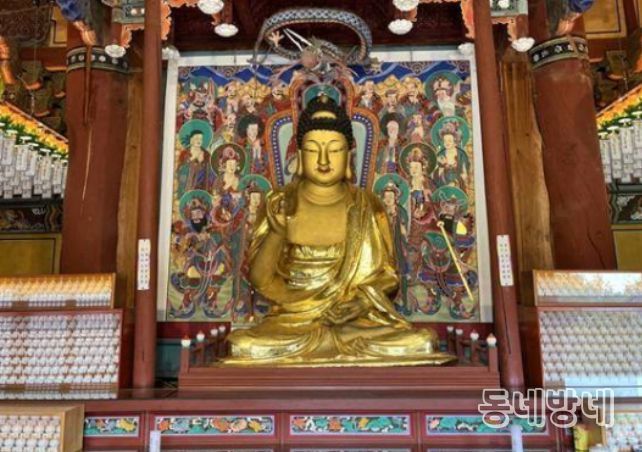 세종 비암사 소조아미타여래좌상