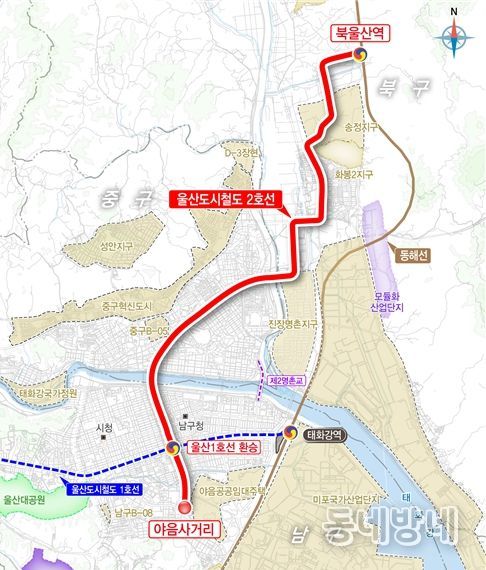 도시철도 2호선 노선도