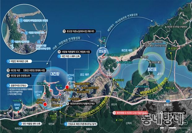 고성 대진항 사업계획도