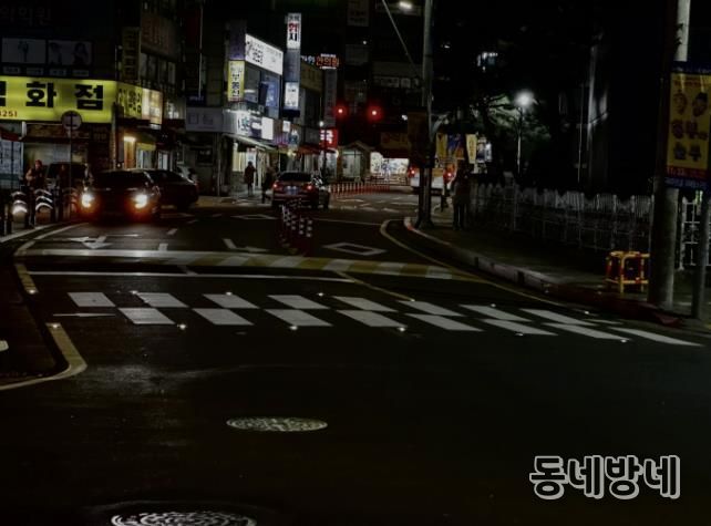 구리시 인창동, 아름마을 횡단보도 8개소에 발광 다이오드(LED) 바닥조명 설치 완료