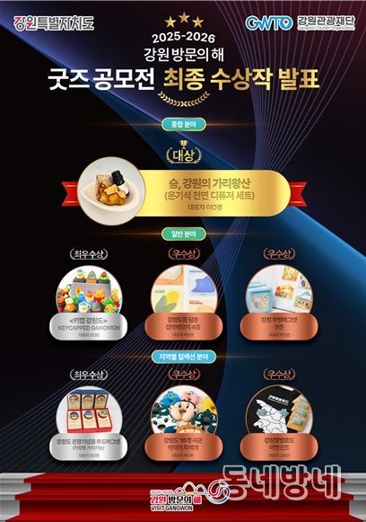 강원 방문의 해 굿즈 공모전 최종 수상작 이미지