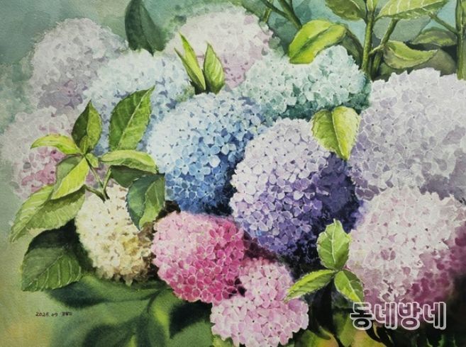 붓끝에서 피어난 평생학습, ‘꿈나무 수채화 동아리전’ 개최