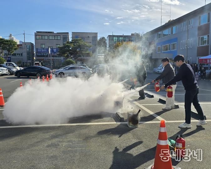 상주시, 2025년 시청사 직장소방훈련 실시