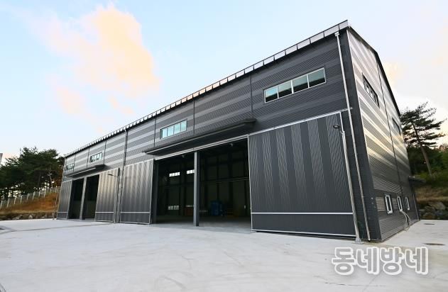 폐기물 전문 선별시설(선별기기 들어설 별동 전경)