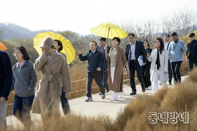 연천군, 경기도의회 의원 ‘임진강 댑싸리 정원’ 현지 확인