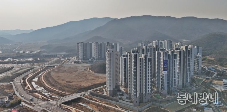 KTX 경주역 일대 역세권 지구 전경 및 사업 조감도