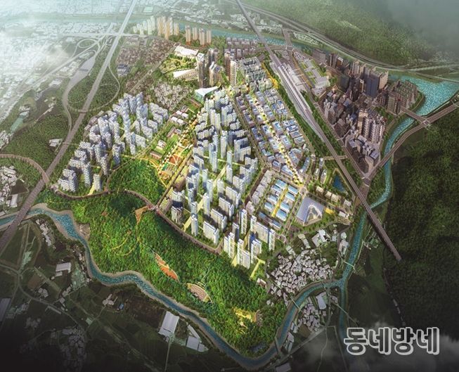 울산 케이티엑스(KTX)역세권 복합특화단지 예상조감도.