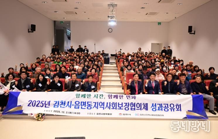 김천시 읍면동지역사회보장협의체, 2025년 성과공유회 개최