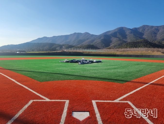 증평생활야구장, 한 단계 업그레이드.