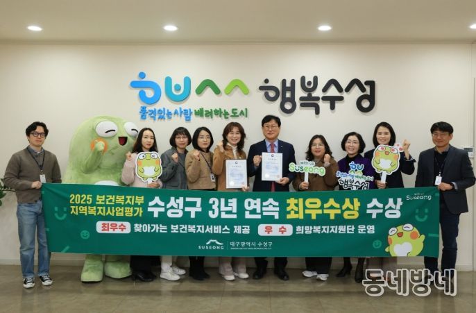 2025년 보건복지부 지역복지사업 평가 최우수상 등 3년 연속 2관왕 수상