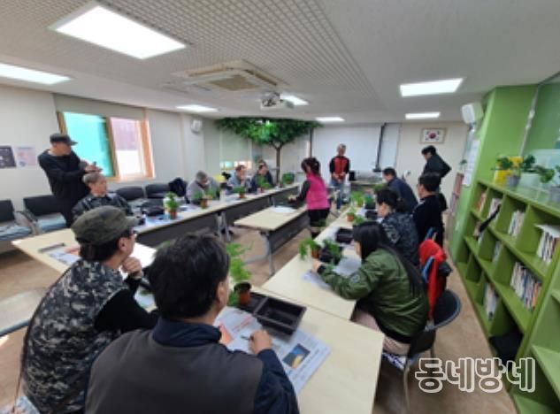 서울강북지역자활센터 디딤돌사업단의 프로그램이 진행되고 있다