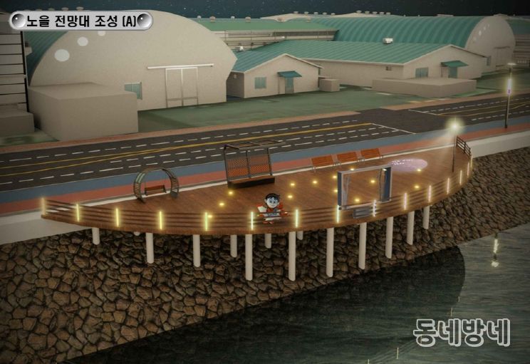 사천일반산단에 붉은 노을이 머문다