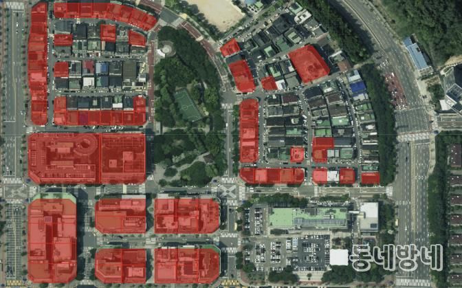 구갈상점가 확대 후 구역도