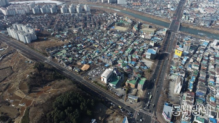 재개발·재건축 정비사업 활성화로 도시에 활력! (하가구역 항공사진)