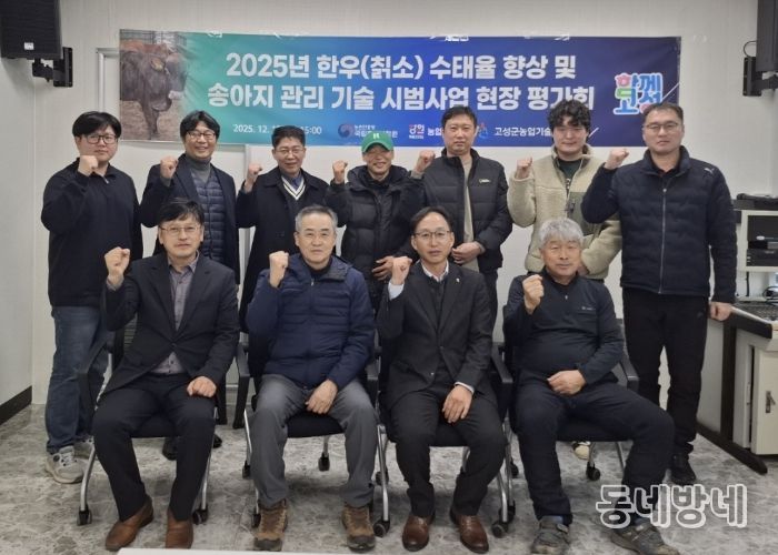 2025년 한우(칡소) 수태율 향상 및 송아지 관리 시범사업 평가회 개최