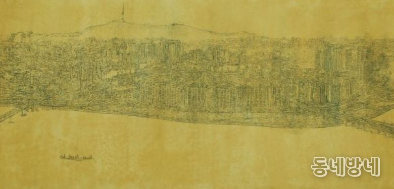 산수-재개발된 도시풍경(윤세열)