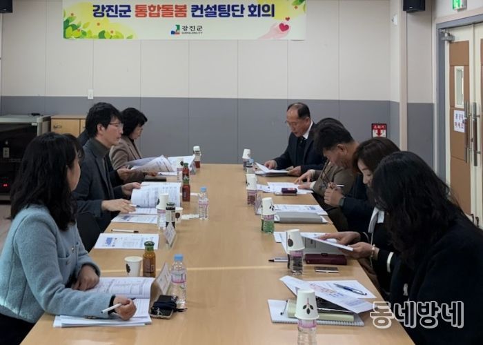 통합돌봄 컨설팅단 회의 사진.