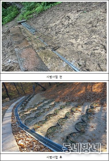 대구 동구, 신암공원 사면 안정화 특허공법 시범 사업 추진