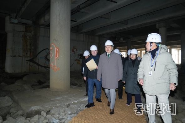 용담동 오수 유출 민원 현장 점검