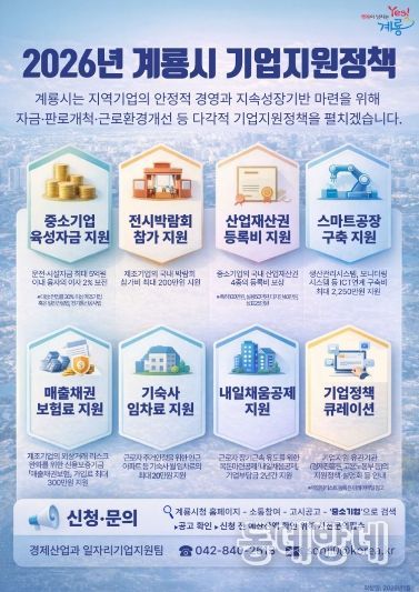2026년 기업지원정책 홍보포스터