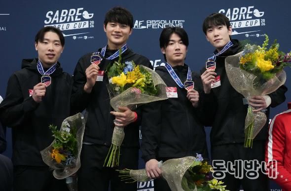 대전시청 소속 펜싱팀 오상욱 솔트레이크시티 사브르월드컵 2관왕