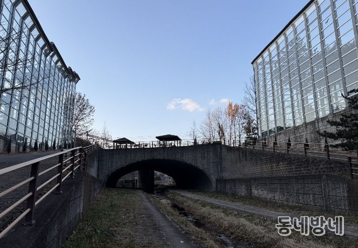 순천시 해룡면 신대천녹도1교 전경