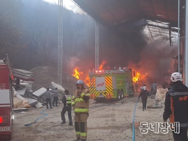 지난 폐기물업체 화재