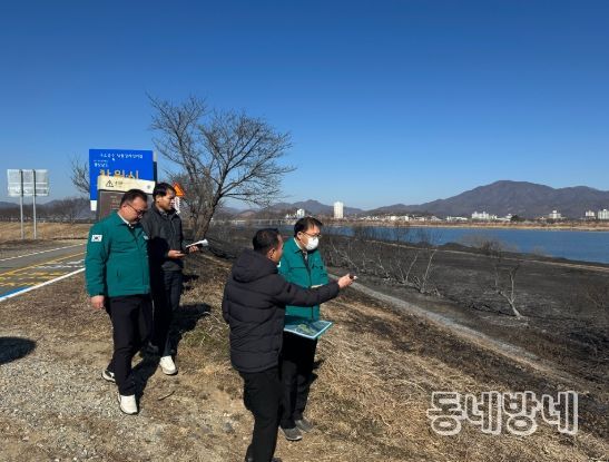 장금용 창원특례시장 권한대행, 대산면 들풀화재 현장점검 나서