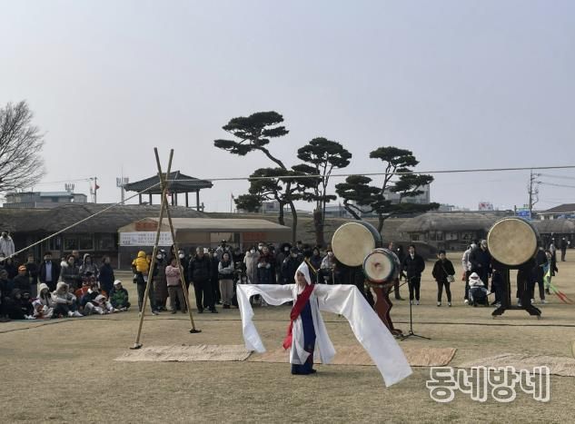 서산해미읍성 설맞이 민속 행사 모습