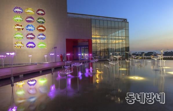 유리섬박물관 전경.