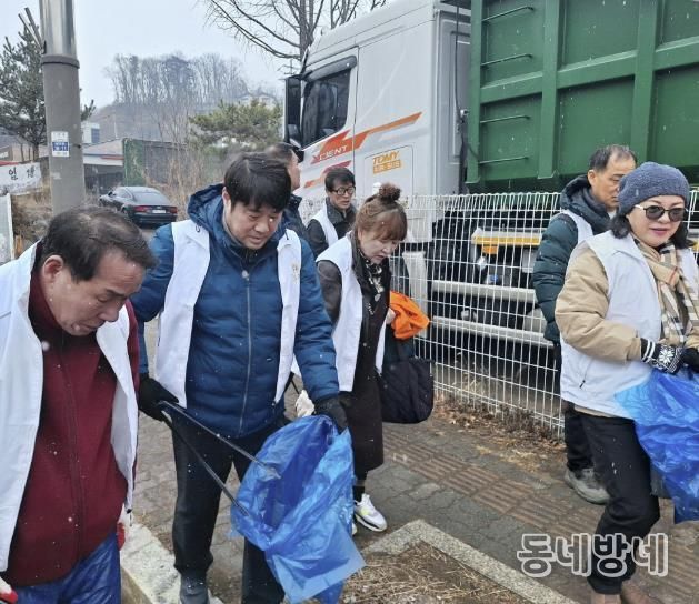 동두천시 생연1동 바르게살기운동위원회, 설맞이 환경정화 실시