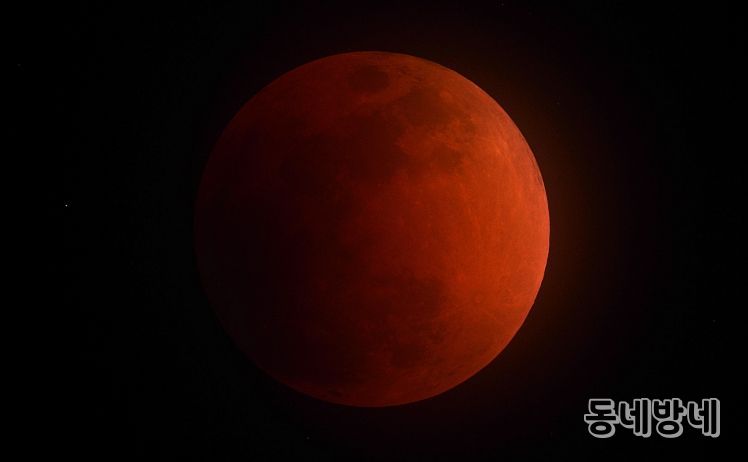 2018년 진행된 개기월식