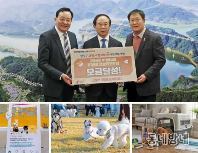 임실군, 유기동물 입양 고향사랑 지정기부 조기 달성…반려동물 성지 입증