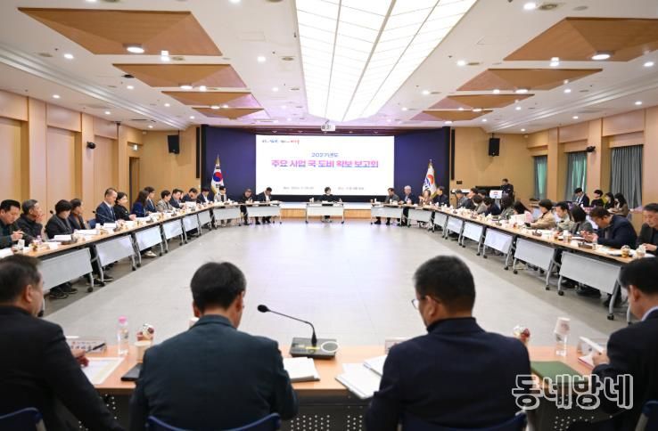 김천시, '2027년 주요사업 국·도비 확보 보고회' 개최