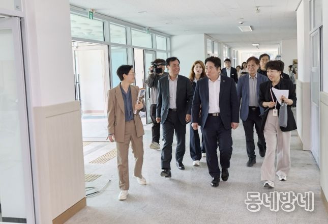 아산 다가치교육센터 조성 현장 방문